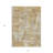 3' X 5' Gold Brown Abstract Washable Indoor Outdoor Area Rug
