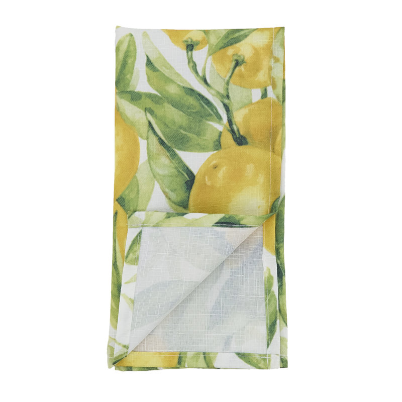 Citrea Collection Polyester Floral Square Napkin