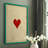 Heart Framed Print - Solid Wood-369164181-369164182
