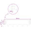 100 cm W Steel Lawn Edging Fencing with 10-132615801-132615805