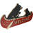 Rustic Father Bear With Cub Rowing Red Canoe Boat Welcome MDF Wall Decor Plaque