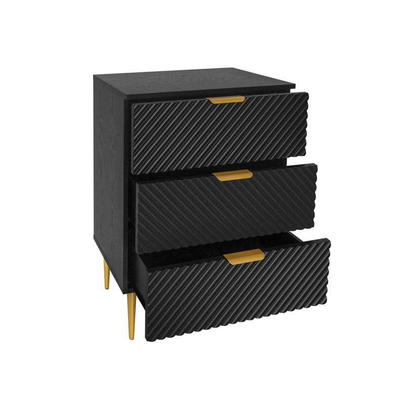 Nibras 3 Drawer Storage Drawer