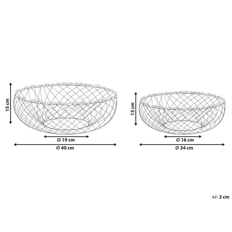 Allya Metal Decorative Bowl 2