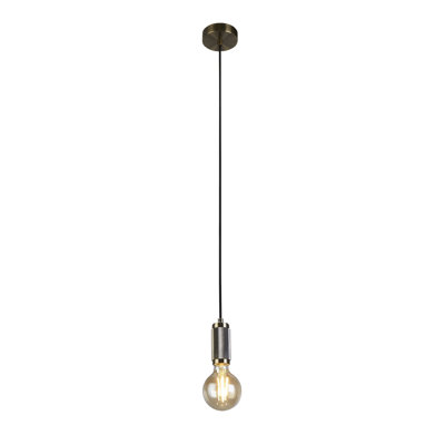 Ladner 1 - Light Antique Brass Sphere Pendant