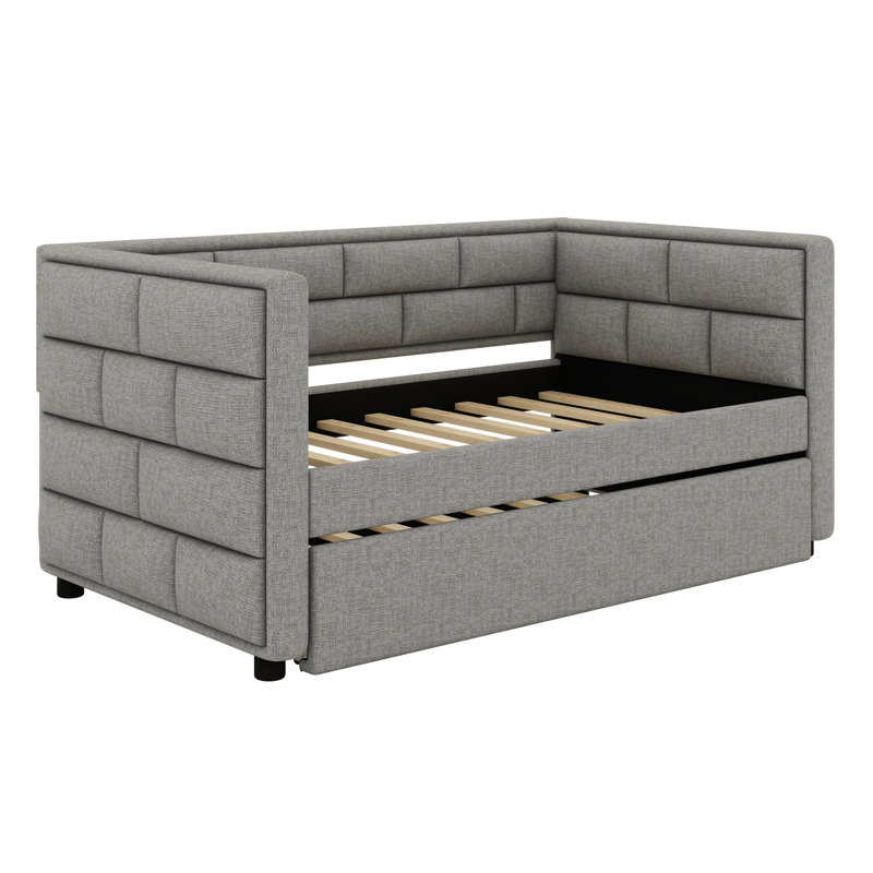 Prakesh Upholstered Daybed with Trundle