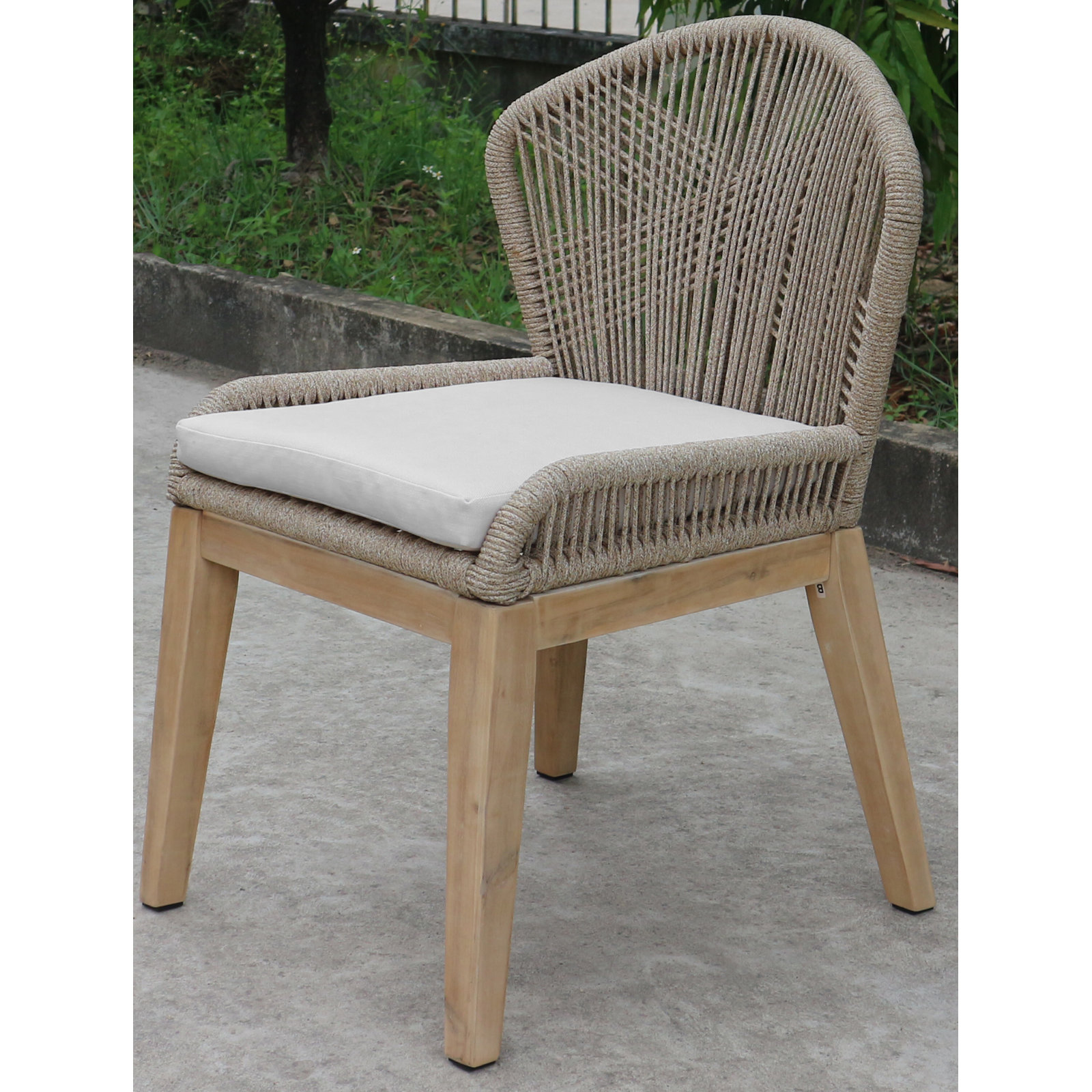 Daveney 67'' Rectangular 6 - Person Outdoor Dining Set with Cushions, Beige
