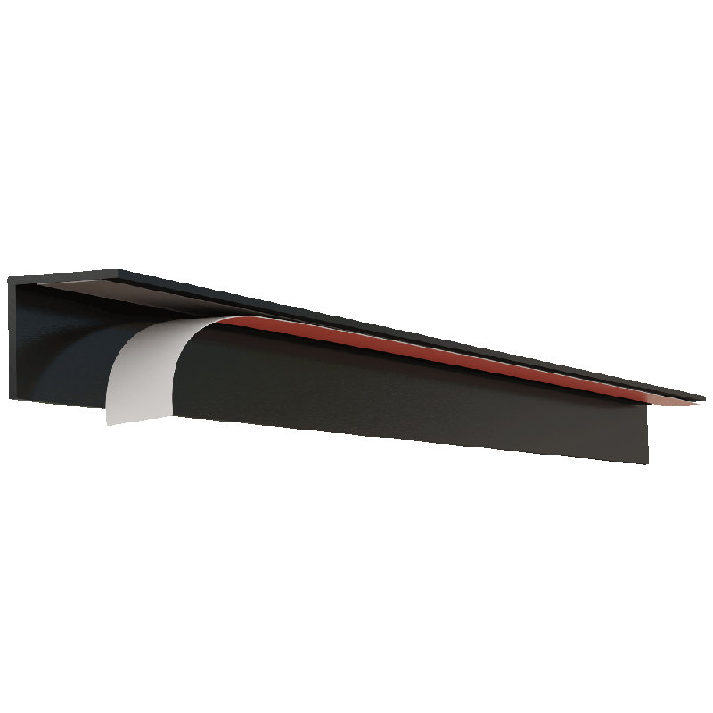7/8 po Designer Dripedge®, Noir mat, H 0,875 po x l 14,8125 po