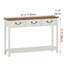 47.2" W Console Table with 3 Drawers and Storage Shelf-27122570