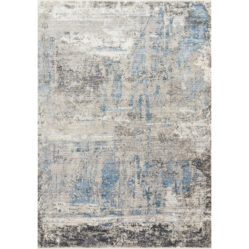 Willington Abstract Indoor Rug, Rectangle 3'7" x 5'8"