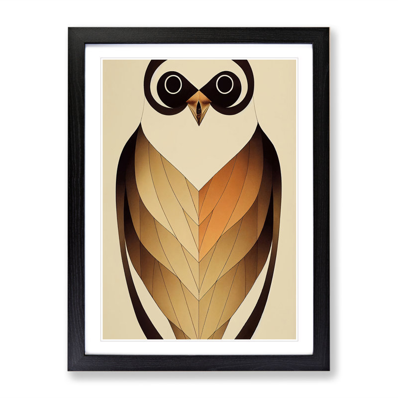 Bird No.2 - Wall Art, Black Framed Paper, 64cm H x 46cm W x 2cm D