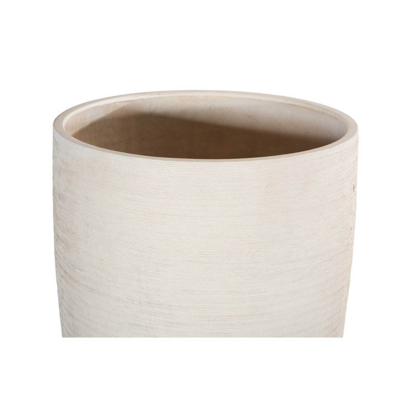 Flora Grande Planter, White Stone
