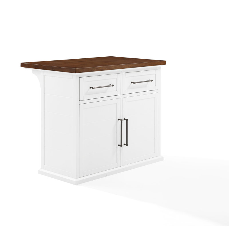 Jorianna Solid Wood Top Kitchen Island