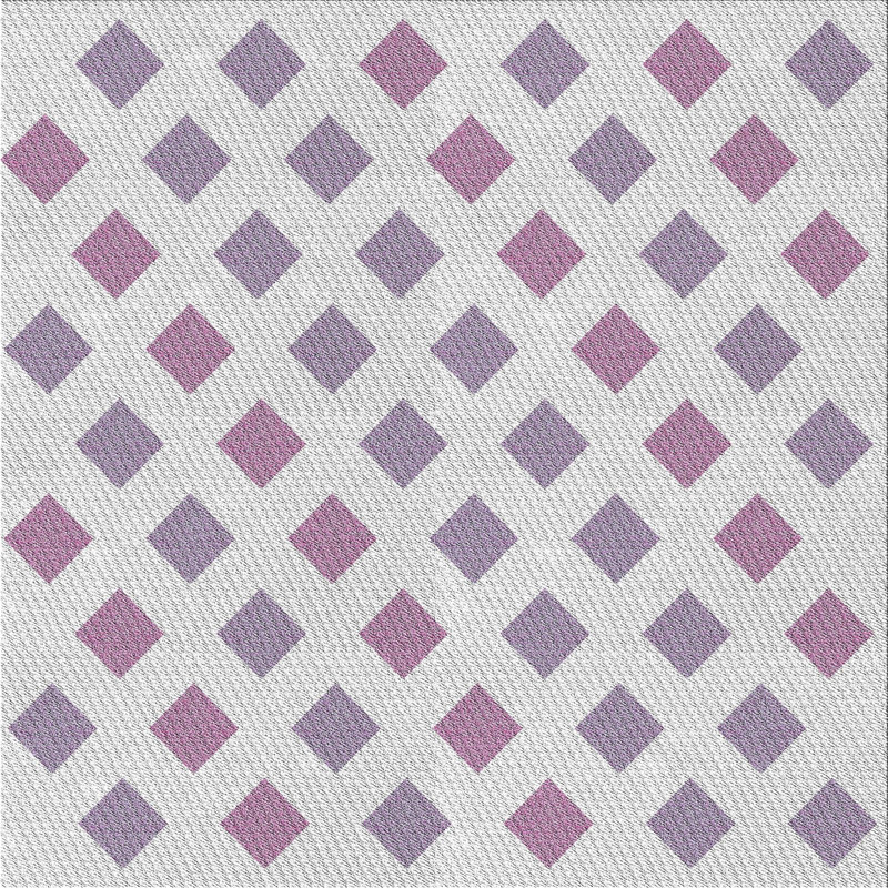 Tapis rose à motif géométrique Sanderlin, Carré 6 pi