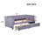 Twin Size Upholstered Daybed With Ergonomic Design Backrest And 2 Drawers, Gray-1319875289