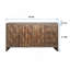 Armoire de rangement à 4 portes en bois de style campagnard Accent