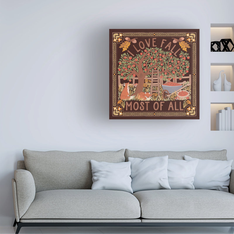 Art mural sur toile foncé, Laura, H 35 po x l 35 po, Brun foncé