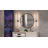 28.74" Dimmable Wall Sconce Acrylic Black Finisk with Remote Control for Bathroom Mirror Mural-1383391854