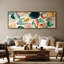 Framed Canvas Wall Art - Colourful Abstract Pebble Shapes in Neutral Tones - 16"x24", 24"x36"-128706151-128706150