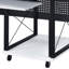 Bureau de musique rectangulaire 71,6 po avec plateau pour clavier Mehraan-1925300629