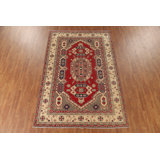 Handmade Red Kazak Oriental Area Rug 7x10