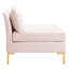 Chaise sans accoudoirs en velours Ardent Performance-930618371