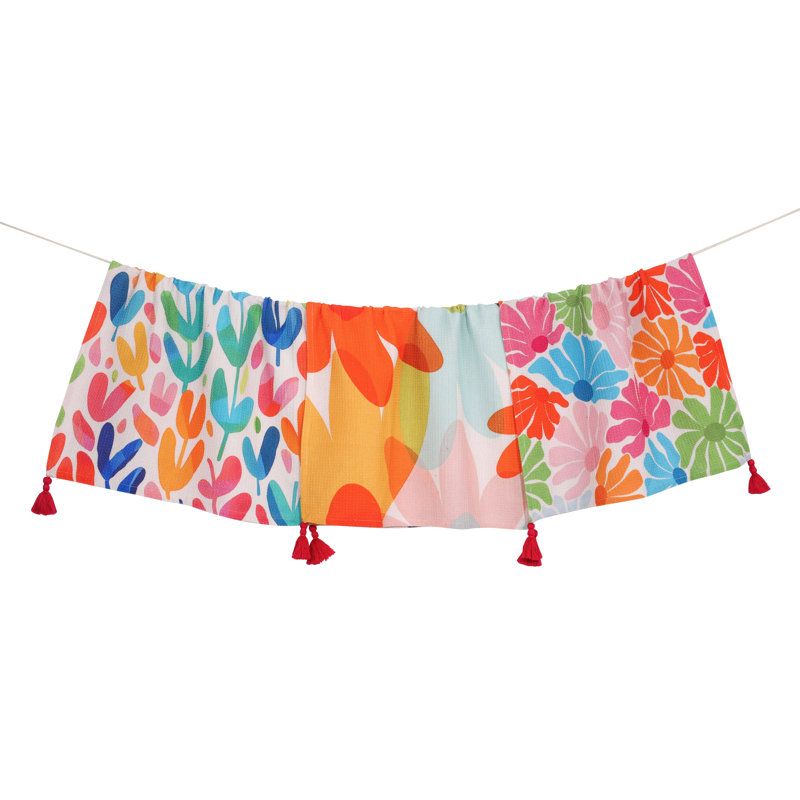 Vibrant Meadow Cotton Kitchen Towel Set