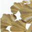Gold Gingko Leaf Round Wall Mirror 30.5"
