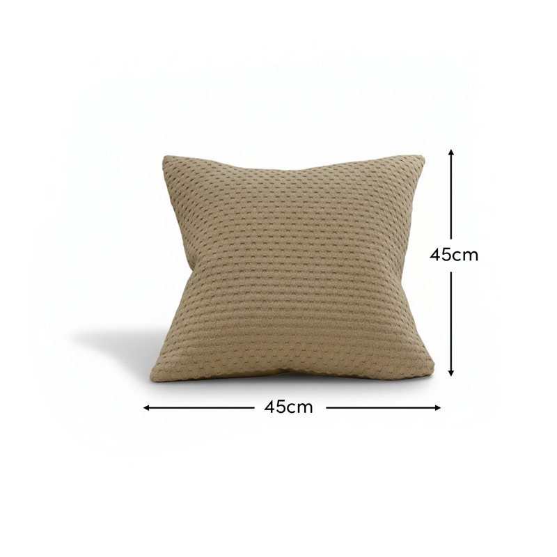Natural Square Throw Pillow Cover