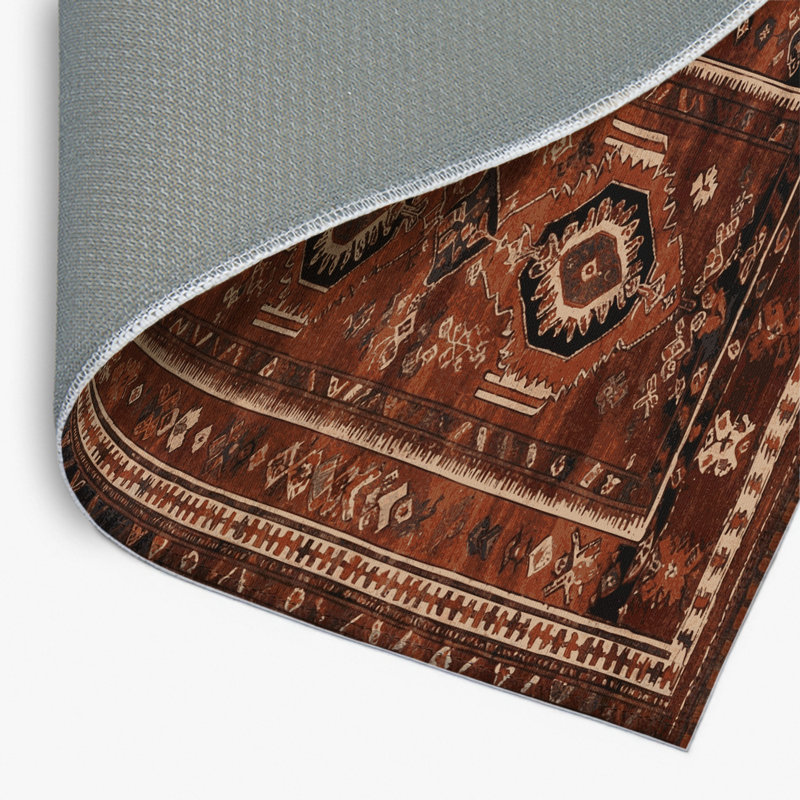 Turkish Brown Indoor and Outdoor Area Rug, Rectangle 2' x 3'