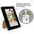 Mini Instant Photo Frame with Double White Mat - Display 2.1x3.4 Photos - Black