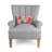  Rectangular Wool Pillow Cover and Insert