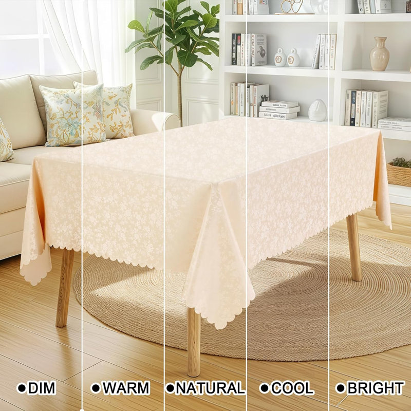 Nappe rectangulaire, nappes en vinyle résistantes et imperméables, housse de table lavable et lavable