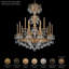 Milano 15 Light 39in x 48.5in Two-Tier Chandelier in Heirloom Bronze with Clear Radiance Crystals-653397956-653397980
