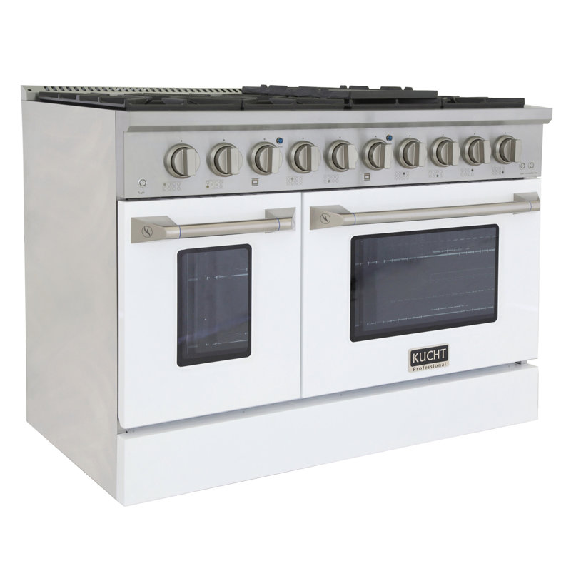 Kucht 48" 6.7 Cubic Feet Range, White, Natural Gas