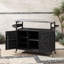 Chariot pour îlot de cuisine extérieur avec armoire de rangement