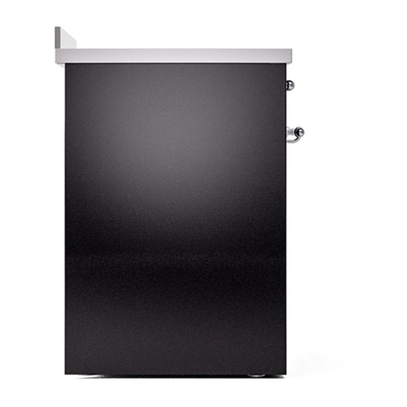 ILVE Nostalgie II 30 in Induction Range, Glossy Black/Chrome