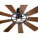  65" 9 - Blade LED Windmill Ceiling Fan with Wall Control and Light Kit Included