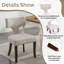 Ensemble de salle à manger rectangulaire en bois avec chaise rembourrée-1219370703-1219370706-1219370700