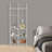 80.7"H X 29.5"W 6-Tier Acrylic Bookshelf Clear Multipurpose Storage Rack