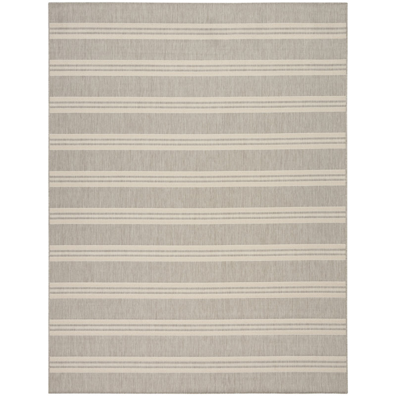 Manderella Modern Rug, Gray, Rectangle 8' x 10'