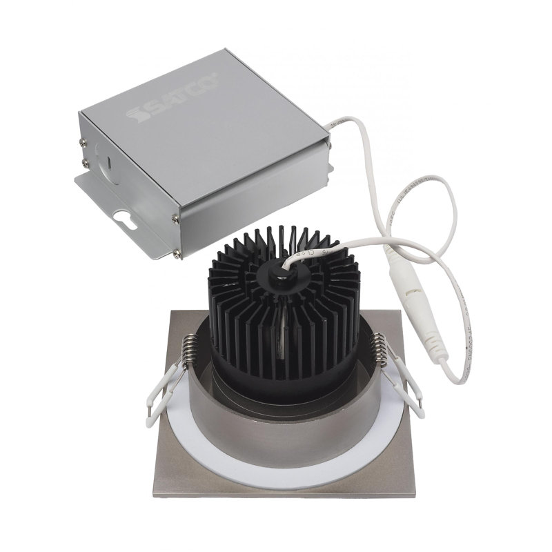 3.5" Ultra Slim 3000K Remodel or New Construction LED Canless Recessed Lighting Kit, Brushed Nickel