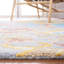 Tapis floral en laine et coton touffeté à la main Metro-335275739