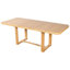 Table de salle à manger extensible de qualité supérieure en bois massif avec coins arrondis-1036891048