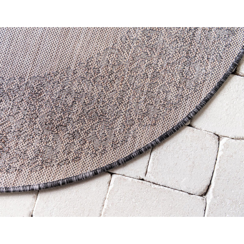 Tapis gris anthracite Alexio, Rond 10 pi 8 po