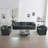 Upholstered Sofa Set With Pillows