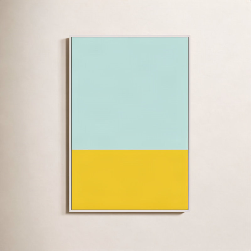 Color Studies 1 by Romina Gadler - Framed Wall Art, 50" H x 35" W x 1.25" D, White Framed Canvas