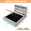 Lit plateforme double avec rangement hydraulique, lumières DEL et station de charge-129392087-129392085