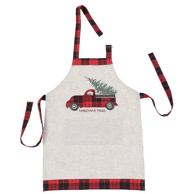 Tablier pour arbre de noël tartan truck