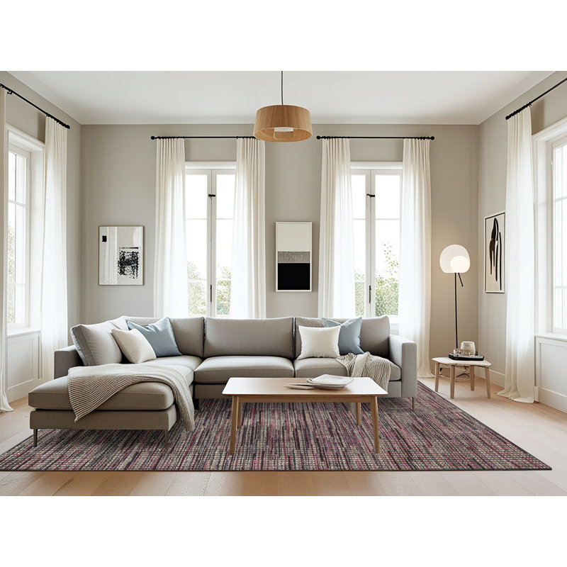 Abstract Indoor Rug, Rectangle 8' x 12'