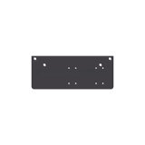 Deltana DP4041P-DURO Drop Plate for DC40 - Parallel Arm Installation Black